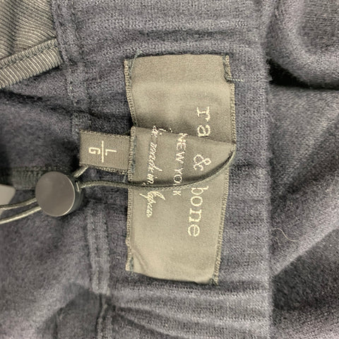 RAG & BONE Size L Navy Wool Elastic Waistband Casual Pants