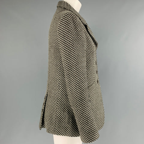 ZANELLA Size 8 Beige Brown Wool Blend Single Breasted Jacket