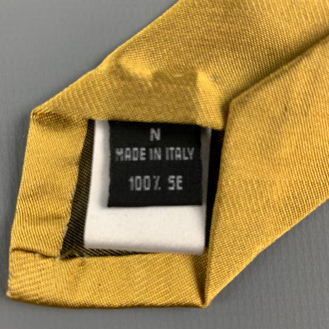 MICKY Gold Silk Tie