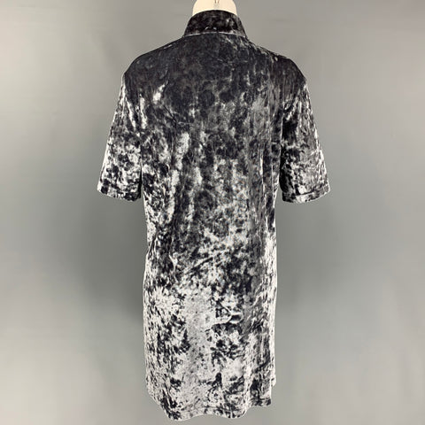 MARC JACOBS Minivestido de poliéster metalizado gris oscuro talla 4