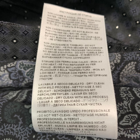 ETRO Size 46 Black Grey Jacquard Polyester Blend Vest