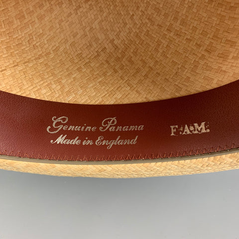 Vintage LOCK & CO HATTERS Size M Beige Straw Hats