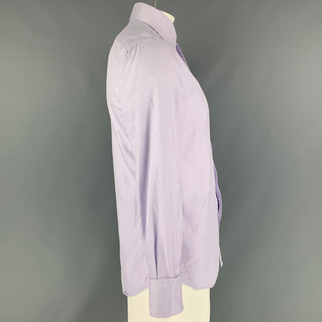 PAUL SMITH Size L Lilac Cotton Button Up Long Sleeve Shirt