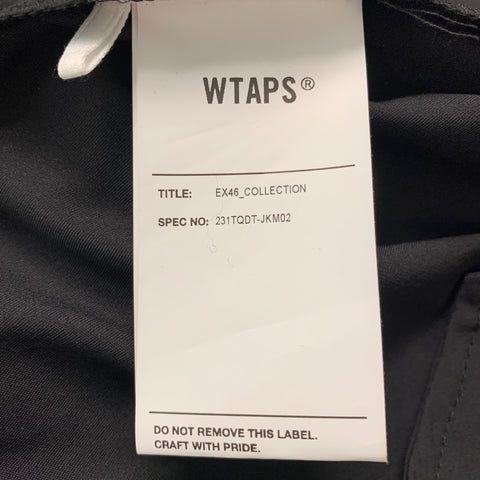 WTAPS EX_46 COLLECTION Size L Black Solid Polyester Snaps Jacket