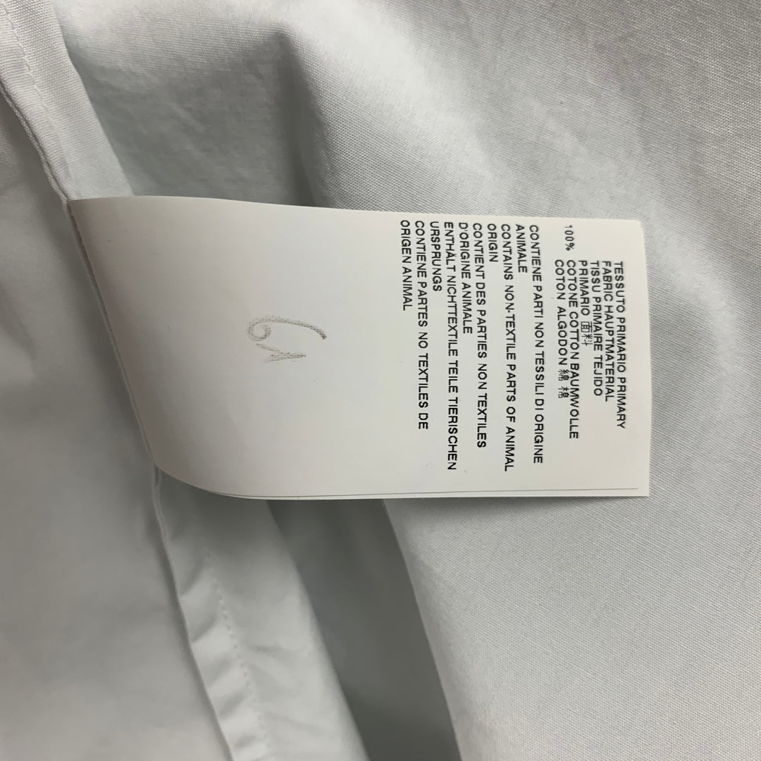 MAISON MARGIELA Size S White Cotton Short Sleeve Shirt