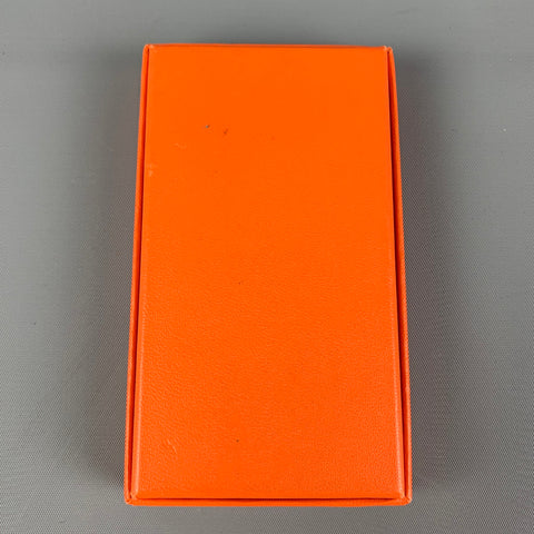 HERMES Orange Print Knotting Cards