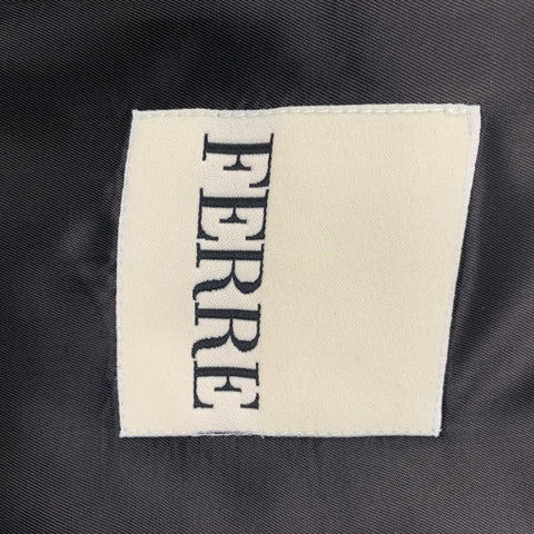 FERRE by GIANFRANCO FERRE Size 38 Black Embroidery Cotton Sport Coat