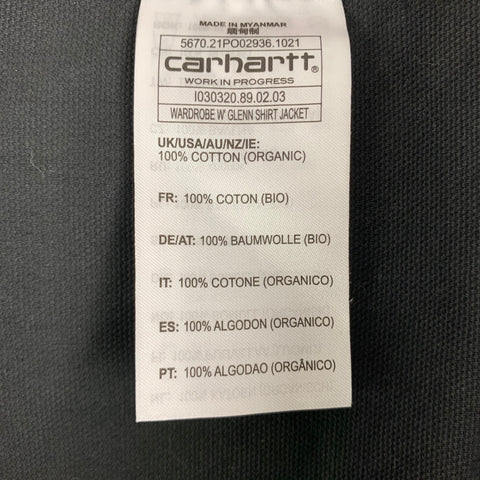WARDROBE.NYC Taille XS Veste camionneur en coton noir (intérieur) / Chemise