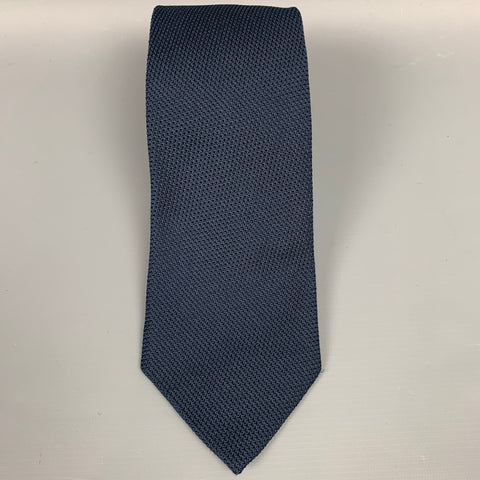 BENTLEY Navy Textured Silk Tie