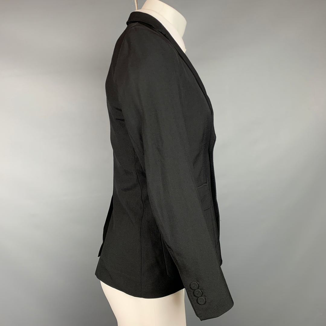 3.1 PHILLIP LIM Size 36 Black Wool / Polyamide Notch Lapel Sport Coat