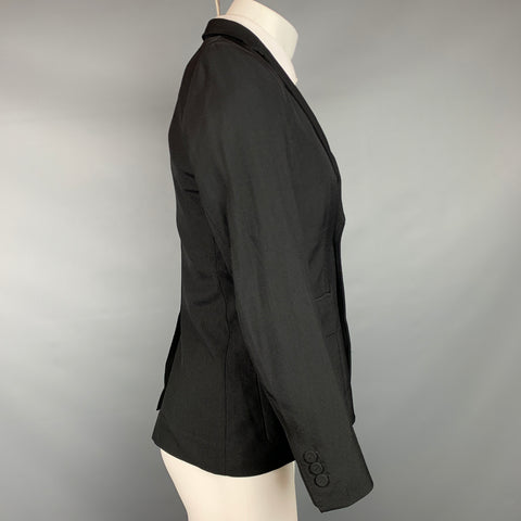 3.1 PHILLIP LIM Size 36 Black Wool / Polyamide Notch Lapel Sport Coat