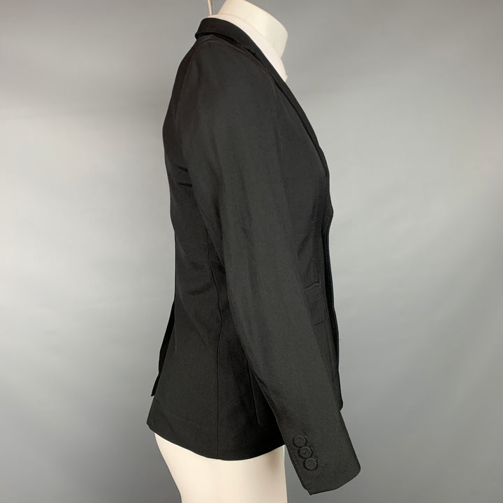 3.1 PHILLIP LIM Size 36 Black Wool / Polyamide Notch Lapel Sport Coat