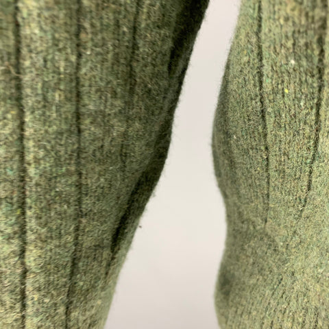 PATAGONIA Size S Green Ribbed Wool Blend Pullover
