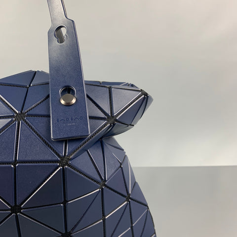 ISSEY MIYAKE BAO BAO Navy Geometric Leather Tote Bag