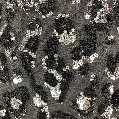 MICHAEL KORS COLLECTION Size S Charcoal & Black Cashmere Sweater