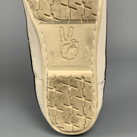 JOHN VARVATOS Taille 8 Baskets en toile bicolore grises