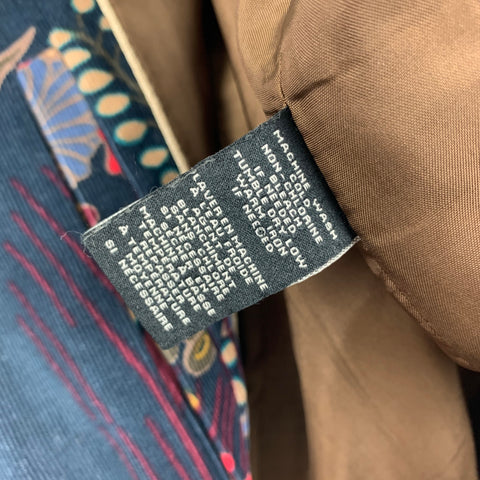 MARC by MARC JACOBS Size S Navy Multi-Color Print Cotton Sport Coat