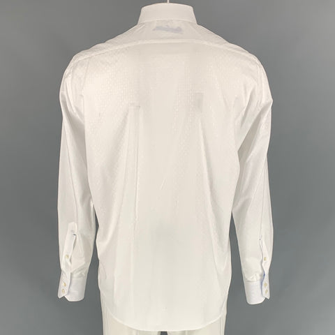 ROBERT GRAHAM Size XL White Pattern Cotton Button Up  Long Sleeve Shirt