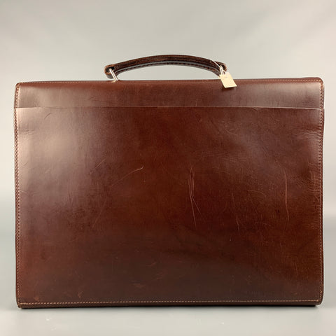 RALPH LAUREN Brown Bifold Leather Briefcase