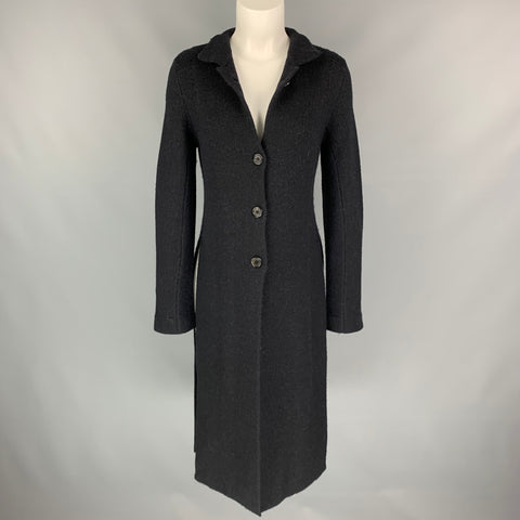 ANN DEMEULEMEESTER Cárdigan de lana / alpaca de punto negro talla 2