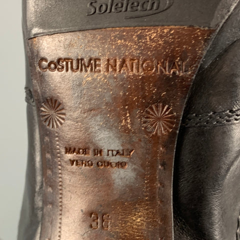 CoSTUME NATIONAL Talla 6 Botas sin cordones de cuero negro