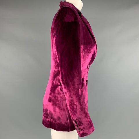 SIES MARJAN Size 2 Magenta Cotton Viscose Jacket