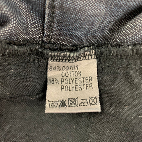 DIOR HOMME Size 32 Black Distressed Denim Button Fly Jeans