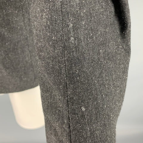 THEORY Size 38 Charcoal Heather Wool Blend Notch Lapel Sport Coat