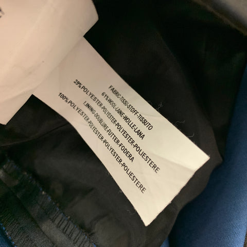 PS by PAUL SMITH Size 36 Navy & Black Iridescent Wool / Polyester Dress Pants