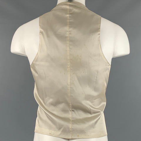 VINTAGE Size S Brown Tan Stripe Vest