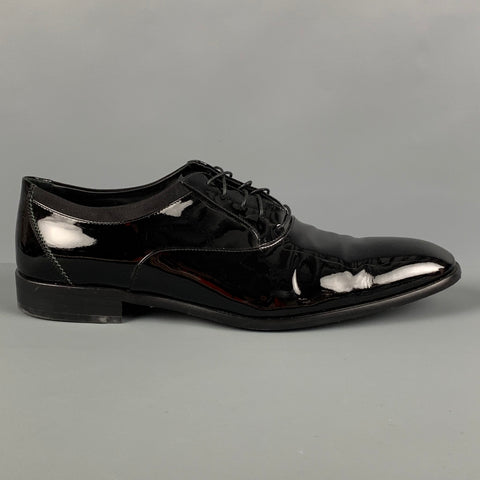 SALVATORE FERRAGAMO Size 13 Black Leather Tuxedo Lace Up Shoes – Sui Generis Designer Consignment SALVATORE FERRAGAMO Size 13 Black Leather Tuxedo Lace Up Shoes – Sui Generis Designer Consignment