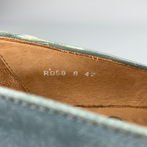 PS by PAUL SMITH Size 9 Teal Suede Slip On Tassel Loafers