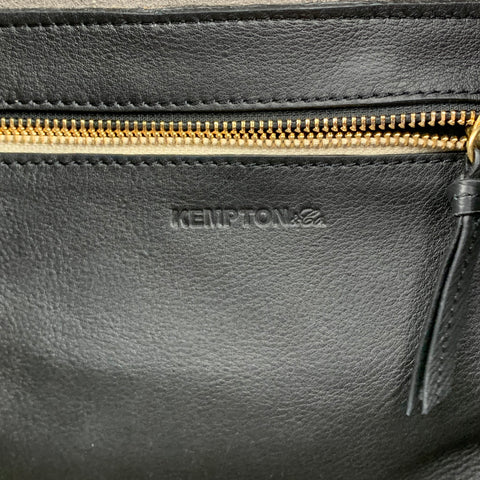 KEMPTON & Co Grey & Silver Stripe Suede Tote Handbag