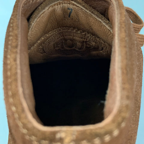 TOD'S Size 7 Brown Suede Chukka Lace Up Shoes