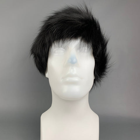 Vintage I MAGNIN Black Fur Hat