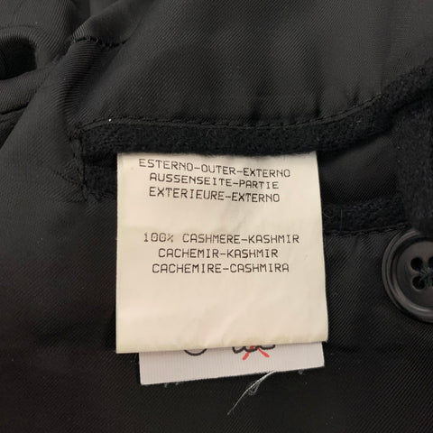 ERMENEGILDO ZEGNA Size 42 Black Cashmere Single Breasted Jacket