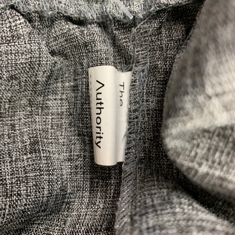 THE AUTHORITY Size S Grey Heather Cotton Cropped Casual Pants