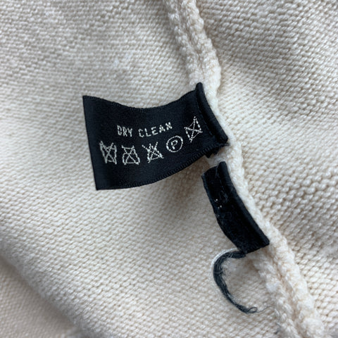 RALPH LAUREN Black Label Size XS Cream Cashmere Blend Double Breasted Cardigan