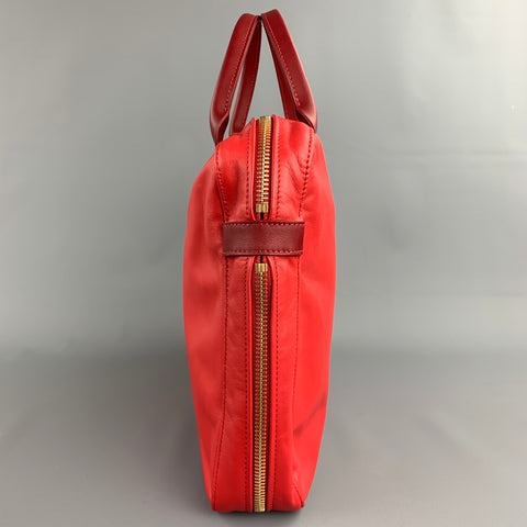LONGCHAMP Sac fourre-tout en cuir rouge