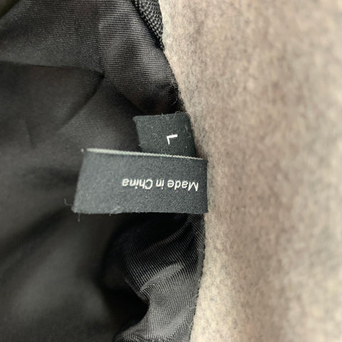 THEORY Size L Light Grey Heather Virgin Wool Cashmere Jacket