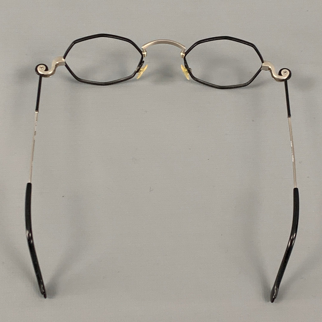 ANNE ET VALENTIN Black Silver Two Tone Metal Frames