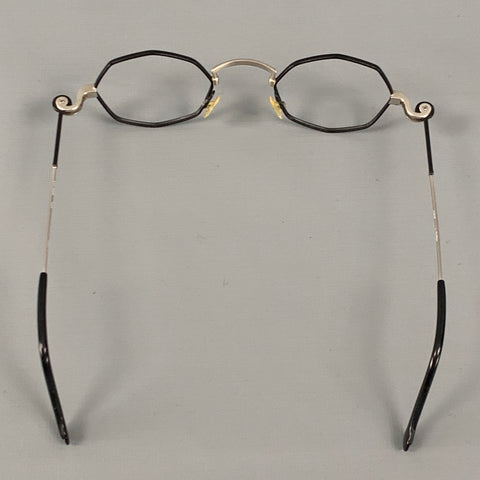ANNE ET VALENTIN Black Silver Two Tone Metal Frames