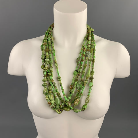 VINTAGE Turquoise Silver Layered Necklace