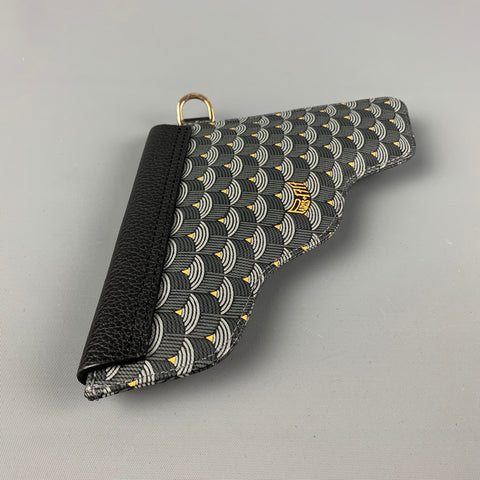 FAURE' LE PAGE Sac bracelet en toile enduite gris noir