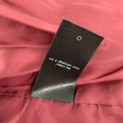 RAG & BONE Size 42 Navy Black Wool  Nylon Bomber Jacket