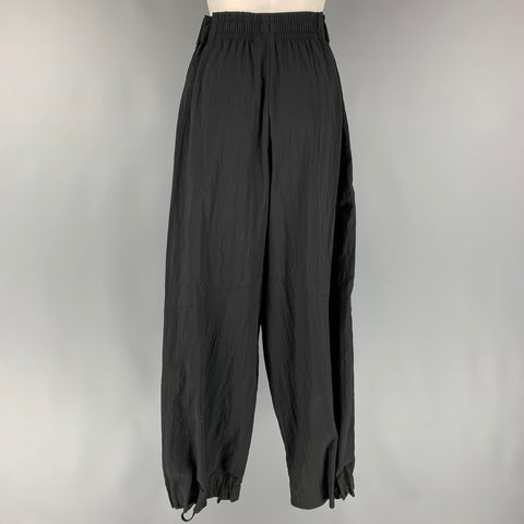 Y-3 by YOHJI YAMAMOTO Size M Black Polyamide Wide Leg Casual Pants