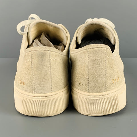 COMMON PROJECTS Size 9 Natural Leather Lace Up Sneakers