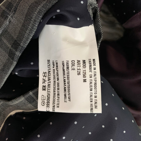 PAUL SMITH Kensington Fit Size 38 Regular Grey & Black Plaid Wool Notch Lapel Sport Coat
