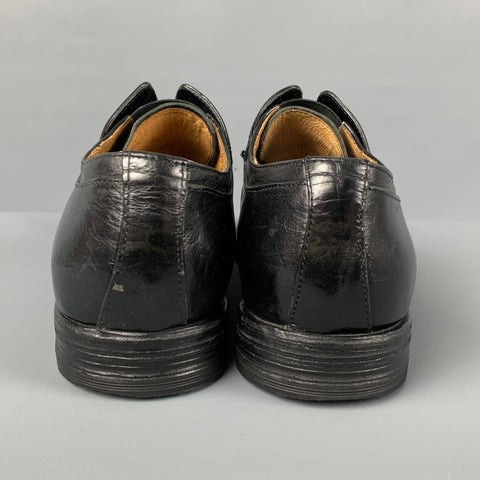 OFFICINE CREATIVE Chaussures à lacets en cuir noir taille 8