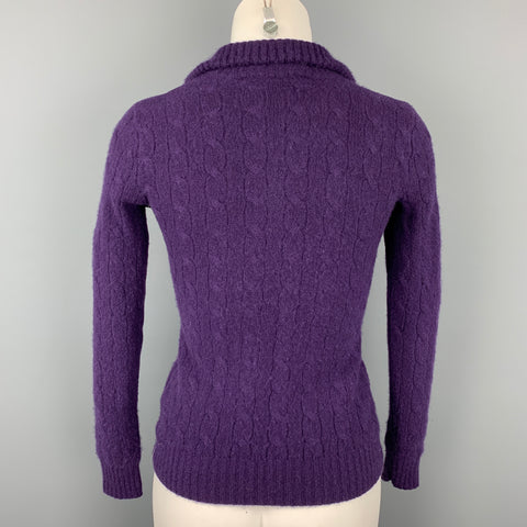RALPH LAUREN Black Label Size XS Purple Cashmere Sweater
